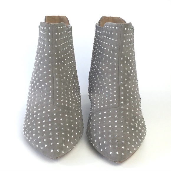 TOPSHOP Gray Studded Booties - Picture 4 of 4